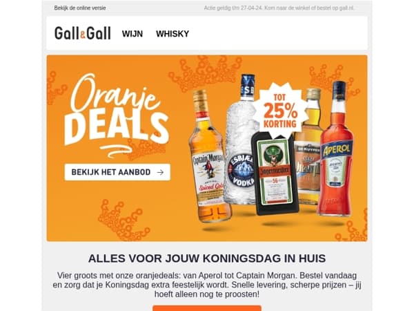 Scoor je Oranjedeals nu nog vóór Koningsdag in huis