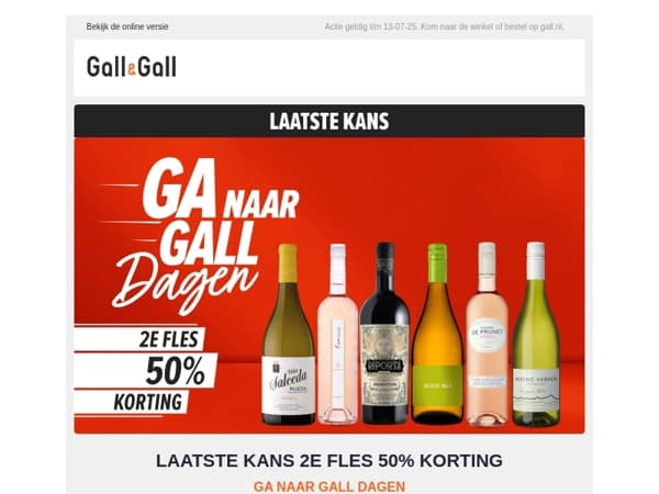 Laatste kans Ga Naar Gall Dagen ⏰