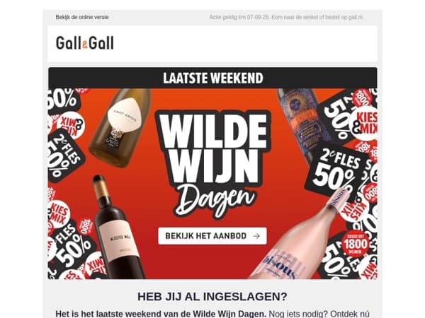 Laatste weekend Wilde Wijn Dagen ⏳