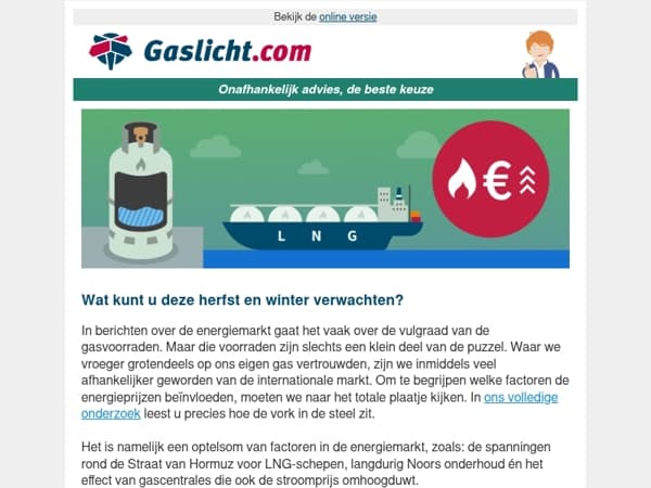 Duurdere winter op komst? Dit betekent de energiemarkt voor uw rekening