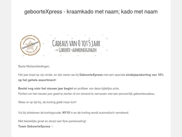 Laatste kans: 10% eindejaarskorting 🎆