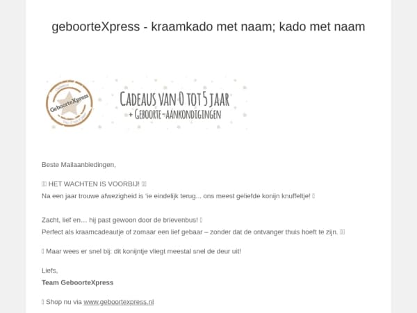 Terug van weggeweest🐰✨