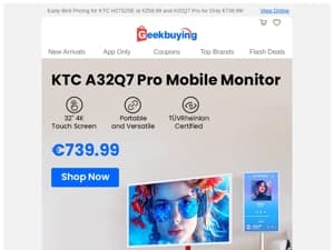 [Global Launch] 🤩 32" 4K Touch Screen | Google EDLA Certified - Mobile Monitor! ✨