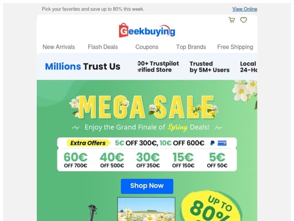 ✨ Up to 80% off, plus extra savings at checkout! 🔥