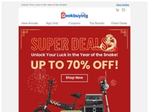 Unmissable 2025 Super Deals: Up to 70% OFF !🎉