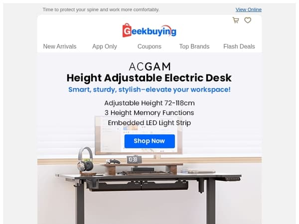 Upgrade Your Work Life with ACGAM’s Electric Desk! 💻✨