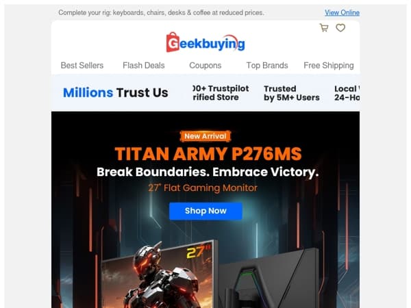 👏 Unlock Pro Gameplay, TITAN ARMY P276MS Is Here! 🖥️