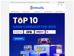 Grab the Top 10 Gaming Consoles of 2025 🎮— Now on Sale! ✨