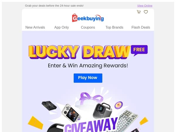 🍀Free Lucky Draw & Win Amazing Rewards! 🎁