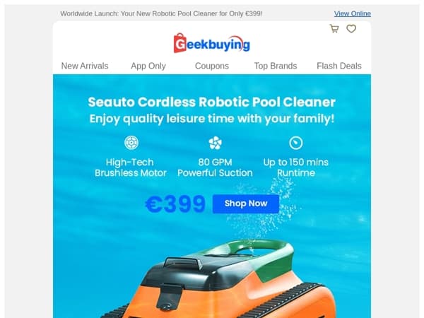 🌊 Dive into Effortless Pool Cleaning with Seauto!