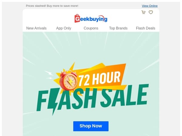 🔥 Hurry! 72-Hour Flash Sale Starts! ⏰