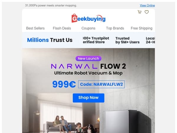 💥 Meet NARWAL FLOW 2 – The Next Level of Smart Cleaning