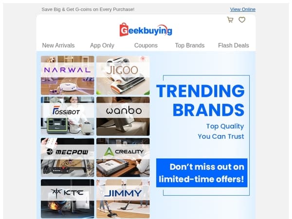 Huge Savings on Trending Brands! 😍