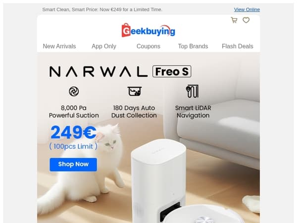 Global Launch: Narwal Freo S Robot Vacuum & Mop! 💯💥