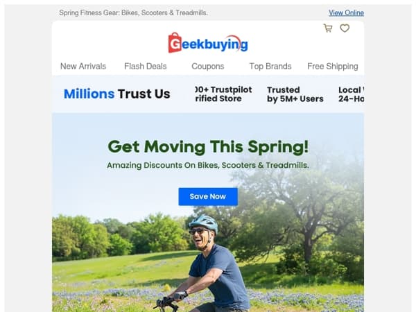 🌞 Get Moving This Spring, Gear Up At A Discount! 🚲