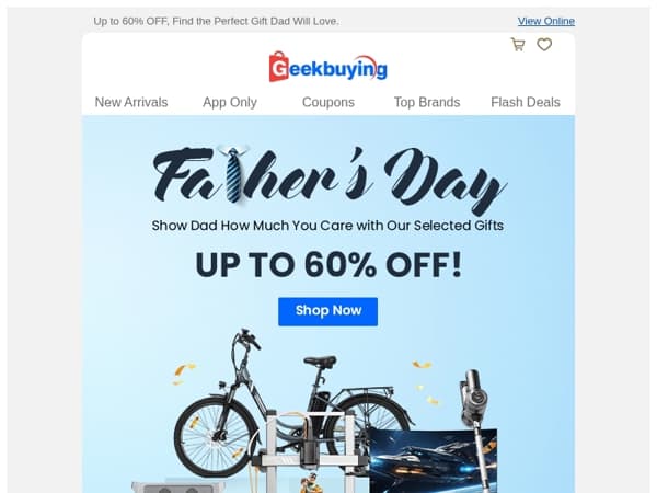 👨‍👧‍👦 Fasher's Day Sale: Huge Savings for Dad! 🎁