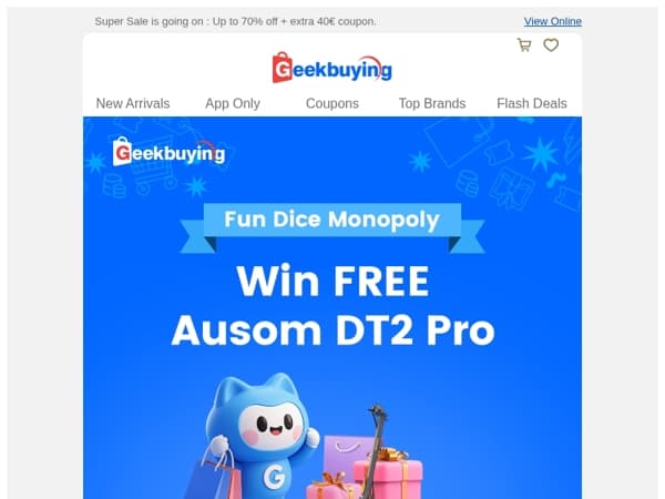  🎲 Play Dice Monopoly — Win a FREE Ausom DT2 Pro! 🛴