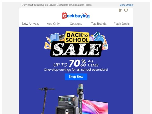 Back-to-School Sale: Up to 70% OFF – Don’t Miss Out! 🏆