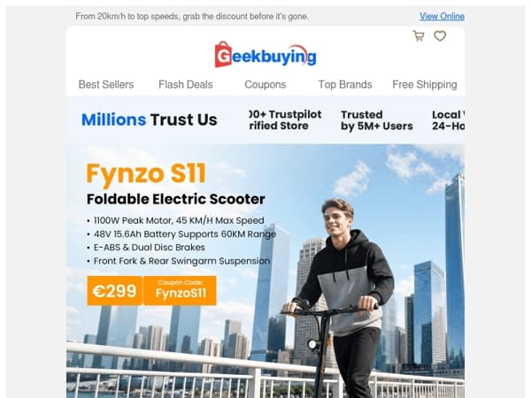 Your Favorite E-Scooter is on Sale... ⏳
