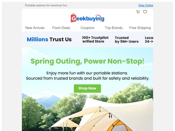 🏕️ Spring Outing, Power Non-Stop! 🔋 