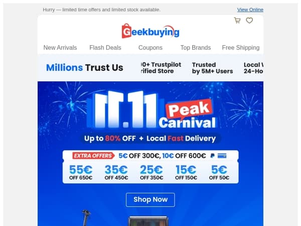 Up to 80% Off This 11.11 — Don’t Miss Out! ⏳