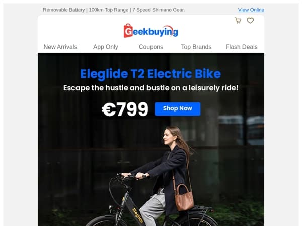 🌍 Global Launch: Eleglide T2 Electric Bike with Hydraulic Disc Brakes! 🚴‍♂️