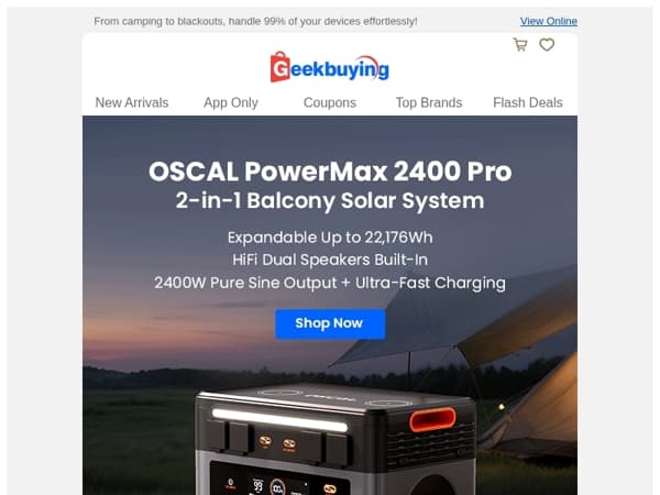 ⚡Global Launch: OSCAL PowerMax 2400 Portable Power Station! 🏕