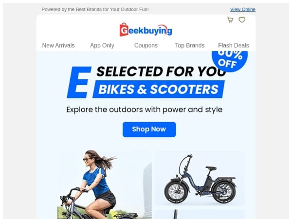 🚴‍♂️Explore the Outdoors with Power & Style! 🚀