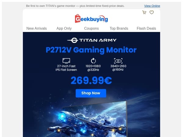 🚀 Reshape Your Visuals: P2712V Game Monitor Global Launch! 🤩