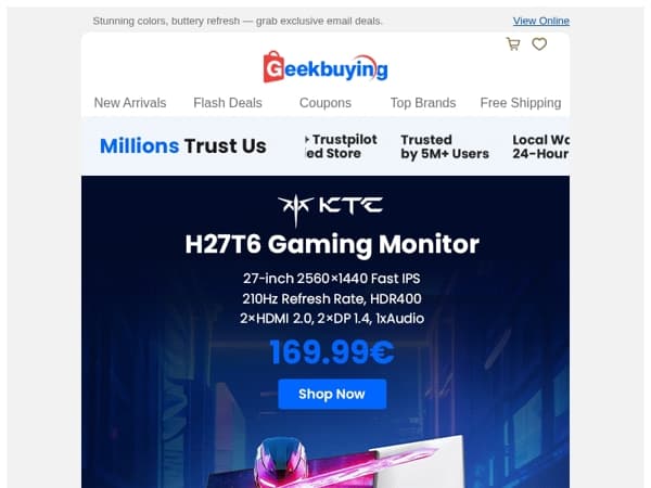 🔥 Global Launch — KTC H27T6 Gaming Monitor! 🚀