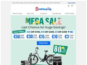 ✨ MEGA SALE: Slash Prices Up to 80%! 🚀