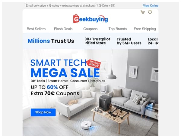 📍 Up to 60% Off | Mega Sale Ends Soon. 🚀
