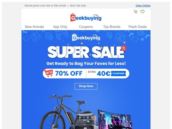 🏷️Super Sale: Up to 70% OFF + Extra 40€! 😎