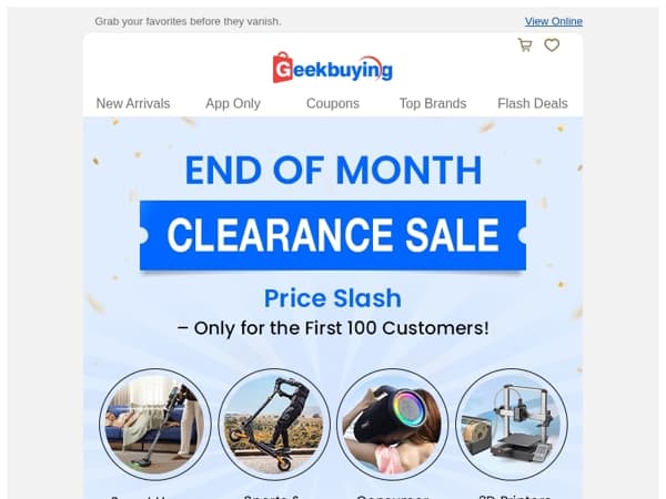 Month-End Clearance Sale: Ready to Save Big? 🔥 