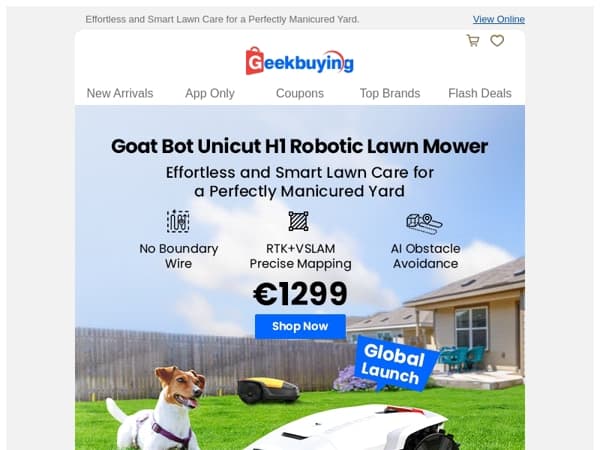Global Launch：Goat Bot Unicut Hl Robotic Lawn Mower! ✨