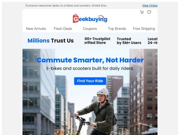 🔥 Start your eco-friendly commute! 🚀