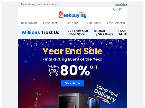 🚀 Year End Sale Starts Now — Let’s Go! 😍