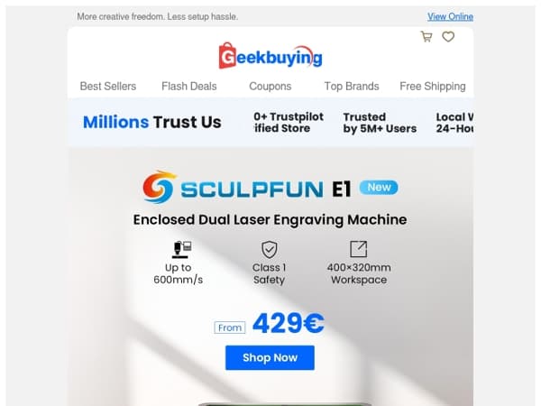 📤 Unbox Your Next Creative Obsession: SCULPFUN E1