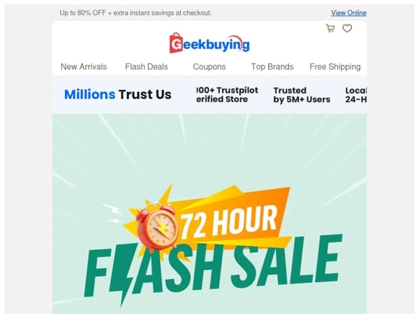 ⏰ 72-Hour Flash Sale, Don’t Miss It!