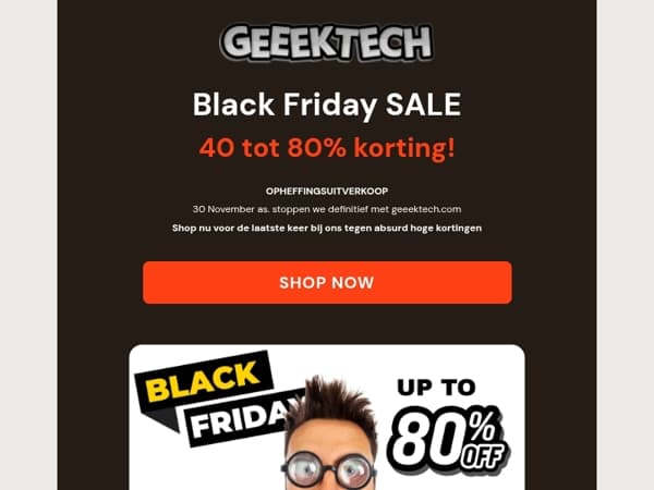 BLACK FRIDAY SALE - OPHEFFINGSUITVERKOOP