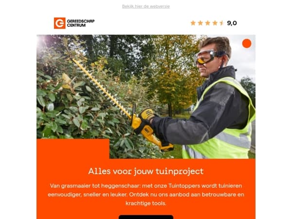 Tuintoppers: gereedschap voor elke tuinklus