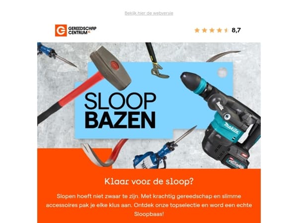 Slopen als een echte baas