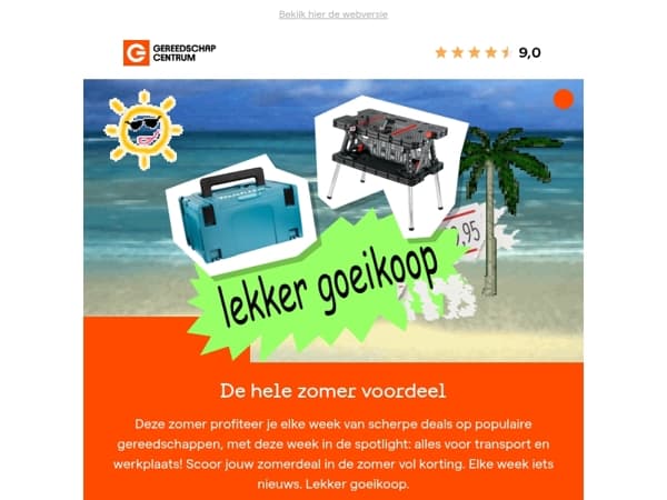 Deze week lekker goeikoop: alles voor transport en werkplaats
