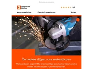 Haakse slijpers voor echte metaalbazen