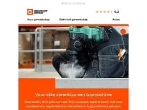 Onmisbaar gereedschap voor steenbazen