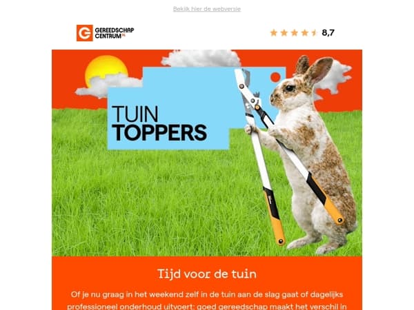 Tuintoppers voor elke klusser