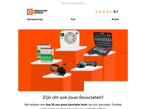 Onze top 10 favoriete tools van de maand