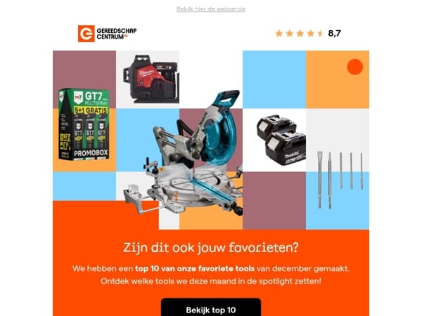 Onze top 10 favoriete tools van de maand