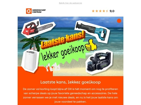 De laatste zomerdeals dit weekend