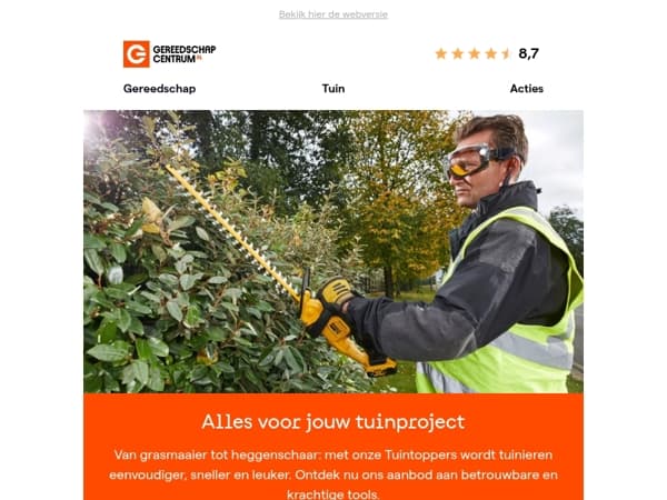 Tuintoppers: gereedschap voor elke tuinklus